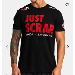 👊BJ PENN “JUST SCRAP” RARE SHIRT SIZE XL👊
